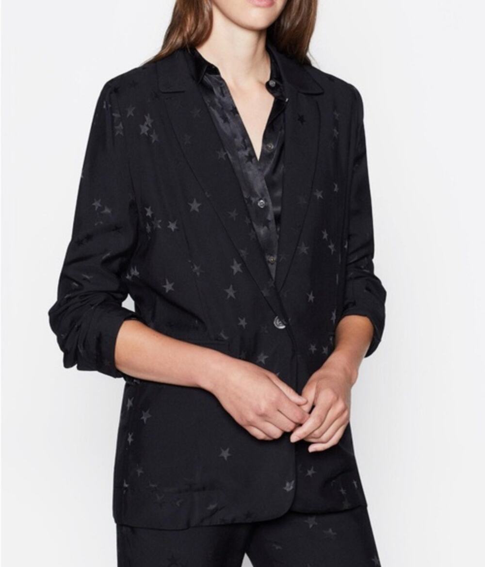 EQUIPMENT x Tabitha Simmons Hampton Blazer Star Print Single Breasted Jacket